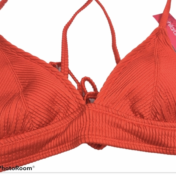 Xhilaration red/orange bikini top - Picture 4 of 6